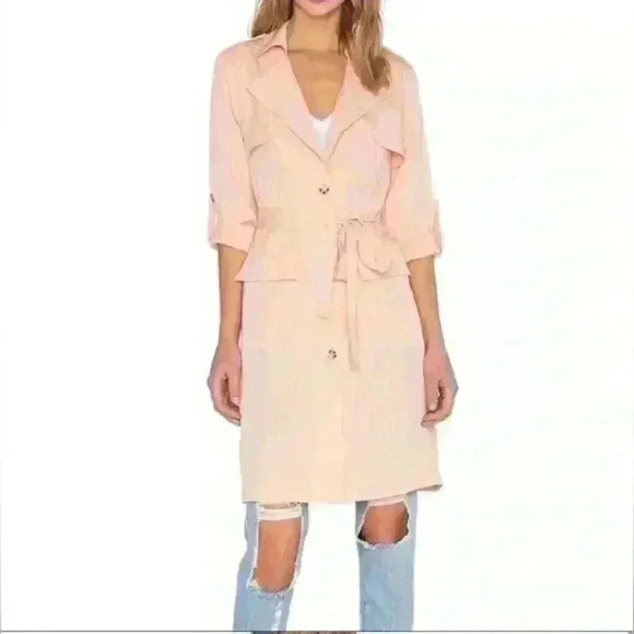 Lovers and Friends x REVOLVE Midnight Run Coat in Blush Size Medium - Picture 3 of 13